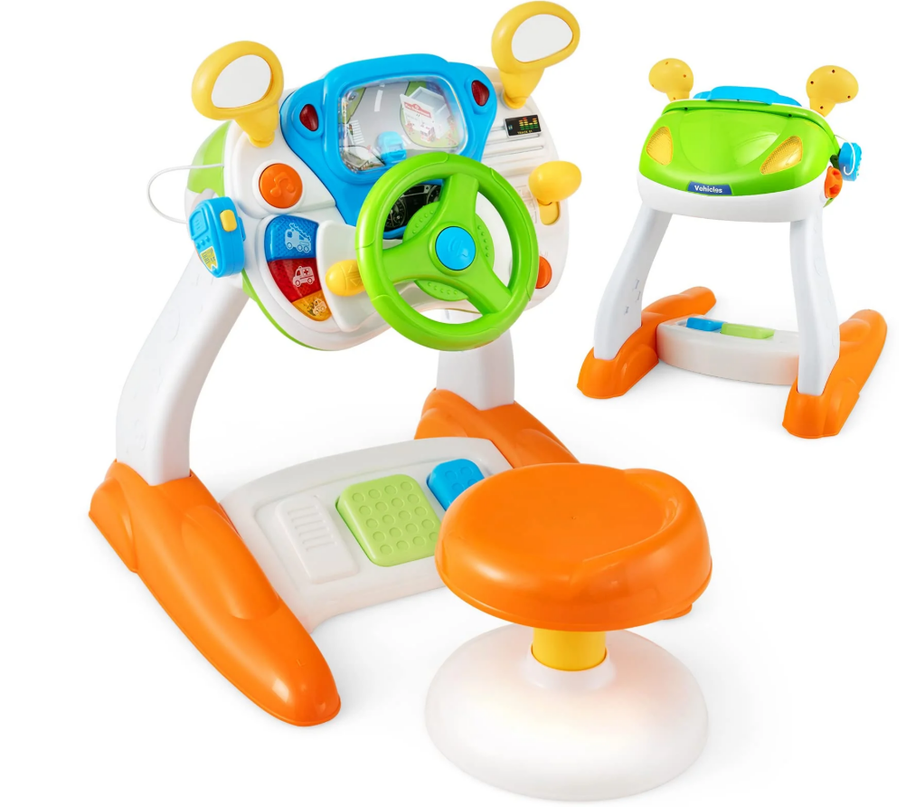 Driver Kids Steering Wheel Toy - Pretend Play Driving Simulated Toy
