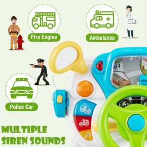 Driver Kids Steering Wheel Toy - Pretend Play Driving Simulated Toy - Image 6