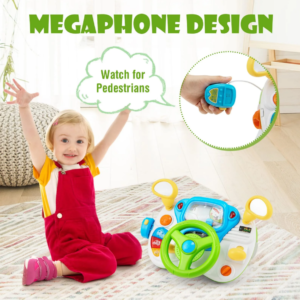 Driver Kids Steering Wheel Toy - Pretend Play Driving Simulated Toy - Image 9